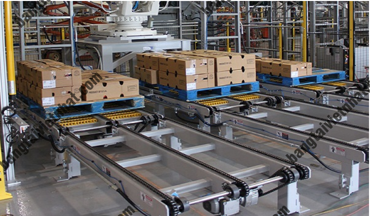băng tải xích pallet
